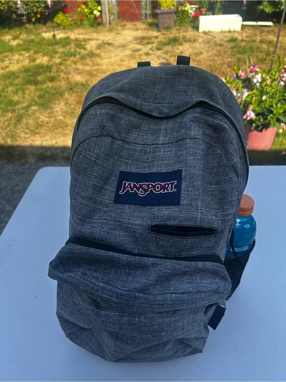 Jansport Digital Carry Digibreak men’s Gray Textured Backpack